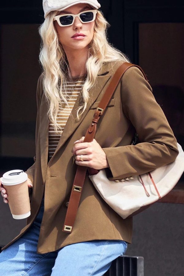 Dokotoo Womens Double Breasted Blazer Jackets Casual Blazers Open Front Long Sleeve Lapel Collar Work Office Jackets Blazer - Image 5