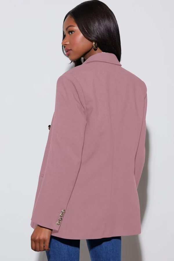 Dokotoo Womens Double Breasted Blazer Jackets Casual Blazers Open Front Long Sleeve Lapel Collar Work Office Jackets Blazer - Image 9