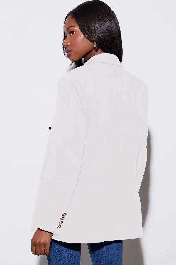 Dokotoo Womens Double Breasted Blazer Jackets Casual Blazers Open Front Long Sleeve Lapel Collar Work Office Jackets Blazer - Image 21