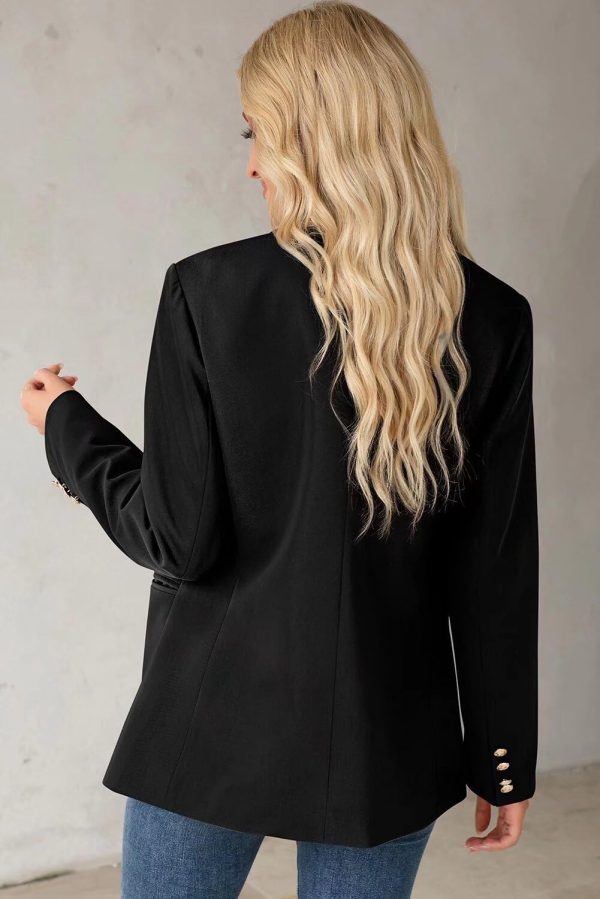 Dokotoo Womens Double Breasted Blazer Jackets Casual Blazers Open Front Long Sleeve Lapel Collar Work Office Jackets Blazer - Image 28