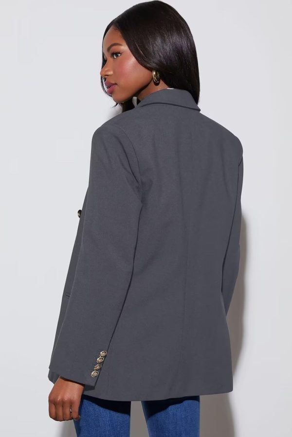 Dokotoo Womens Double Breasted Blazer Jackets Casual Blazers Open Front Long Sleeve Lapel Collar Work Office Jackets Blazer - Image 31