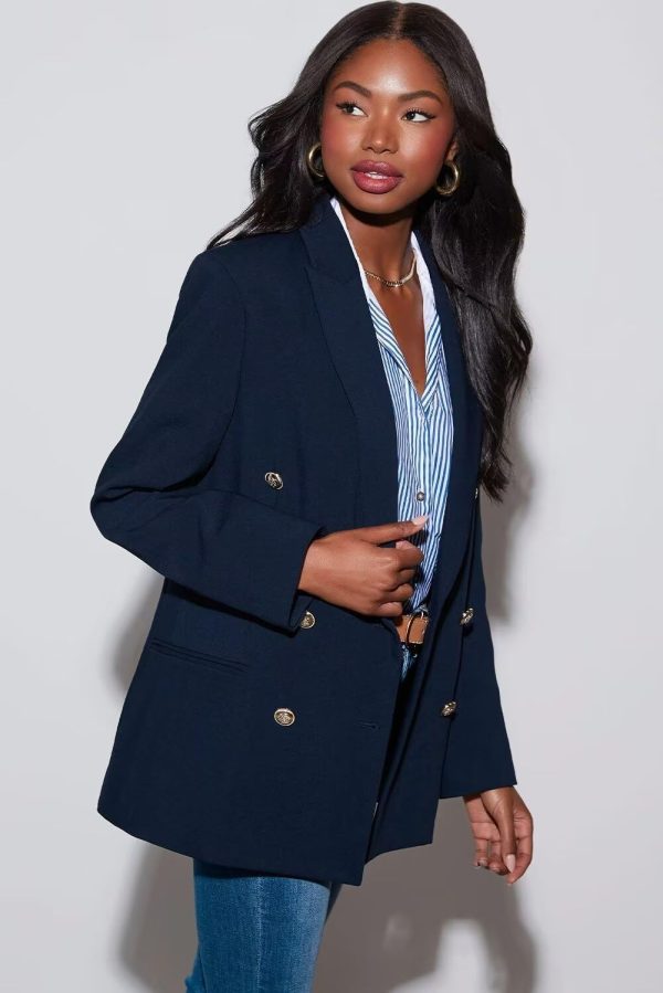 Dokotoo Womens Double Breasted Blazer Jackets Casual Blazers Open Front Long Sleeve Lapel Collar Work Office Jackets Blazer - Image 35